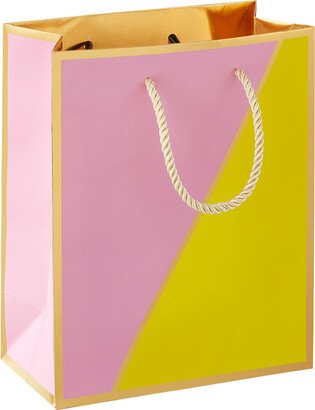 Medium Color Block-Sunshine Tote Pink/Yellow