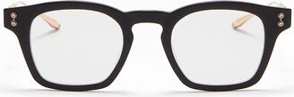 Akoni Wise - Black / Brushed White Gold (45) Glasses