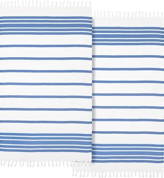 Linum Home Textiles Herringbone Pestemal Pack of 2 100% Turkish Cotton Beach Towel