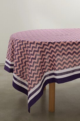 Aquazzura Casa - Jaipur Printed Linen Tablecloth - Pink