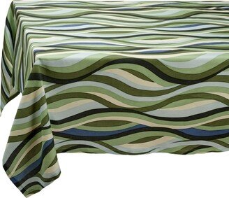 Sateen Waves linen tablecloth-AA