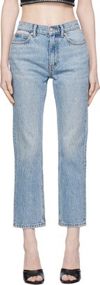 Blue Stovepipe Jeans-AE