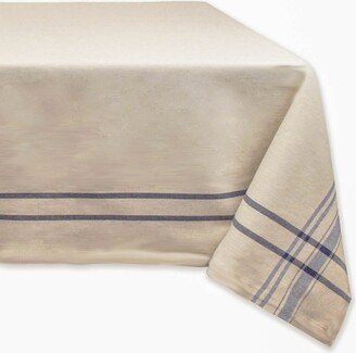 Chambray French Stripe Tablecloth 60