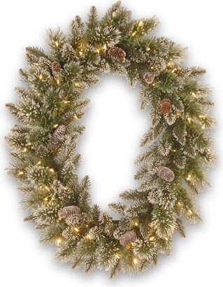 National Tree Company Pre-Lit Artificial Christmas Oval Wreath