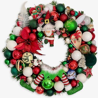 Selfridges Edit Multi Merry Mia Upcycled Christmas Wreath 60cm