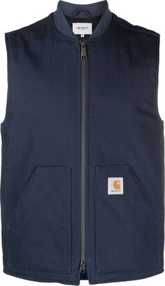 Logo-Patch Zipped Vest-AB