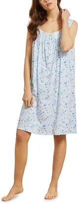 Sleeveless Short Gown (Blue Ground Ditsy) Women's Pajama