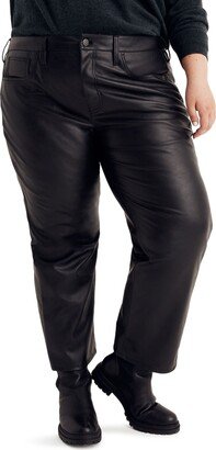 The Perfect High Waist Straight Leg Pleather Edition Faux Leather Jeans