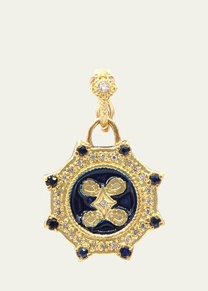 Old World Diamond and Enamel Medallion Enhancer