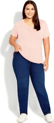 | Women's Plus Size Jean Butter Straight - Dark Wash - 16W