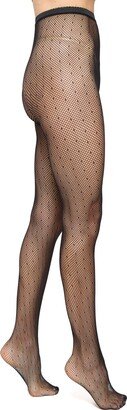 Dots Fishnet Tights