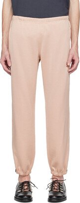 Beige Zipped Lounge Pants