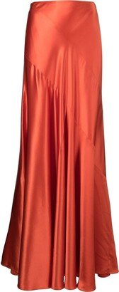 Pelli satin maxi skirt