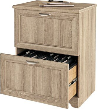 EPOWP 2-Drawer Lateral File Cabinet, Blonde Ash