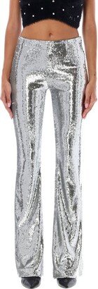 High Waist Sequinned Trousers