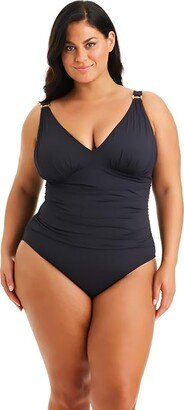 Ring Me Up Over-the-Shoulder One-Piece (Black) Women's Swimsuits One Piece