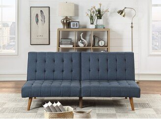 Calnod Contemporary Style Convertible Sofa 1 Piece Set Couch Polyester Plush Tufted Cushion Sofa Living Room Furniture Wooden Legs