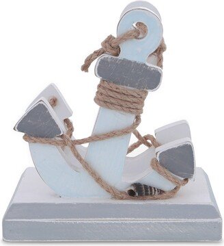 Moonlight Anchor Nautical Wooden Napkin Holder 5 Inch - 4.75 x 3 x 5 inches