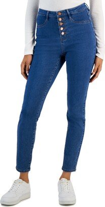 Juniors' High Rise Curvy Skinny Jeans