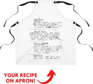 Personalized Recipe Apron | Custom Handwriting Kitchen Gift