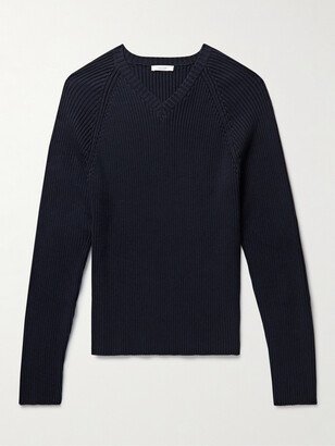 Tomas Slim-Fit Ribbed Cotton Sweater