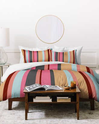 Natalie Baca Baja Mexicali Stripe Duvet Cover Set