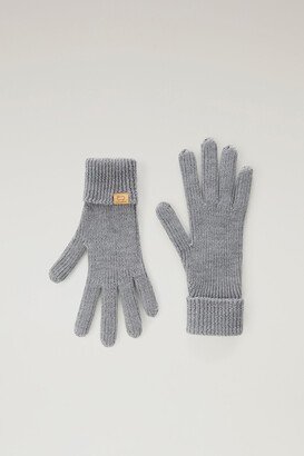 Ribbed Gloves in Pure Merino Virgin Wool-AA