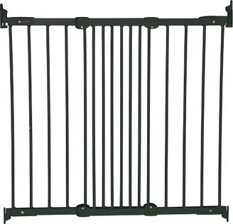 Scandinavian Pet Design FlexiFit Heavy-Duty Metal Adjustable 42 Inch Wall-Mounted Pet Safety Barrier Gate for Doorways, Hallways, and Frames, Black