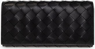 Intrecciato Leather Wallet - Black