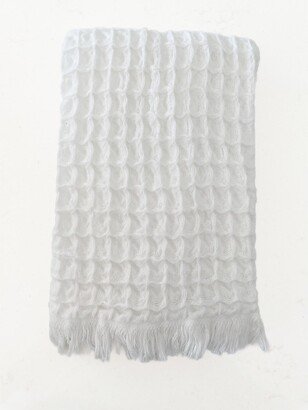 Anaya Home White Turkish Cotton Waffle Hand Towel- Set of 2