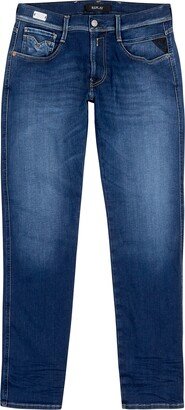 Anbass Hyperflex Blue Slim-leg Jeans