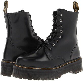 Jadon 8-Eye Platform Boot (Black Polished Smooth) Lace-up Boots