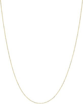 Saks Fifth Avenue Made in Italy Saks Fifth Avenue Women's Build Your Own Collection 14K Yellow Gold Diamond Cut Bead Chain Necklace -.9 Mm