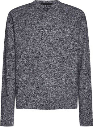 Long Sleeved V-Neck Knitted Jumper-AF