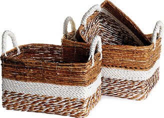 Napa Home & Garden Key Largo Rectangular Baskets, Set Of 3