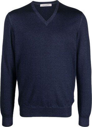 V-neck wool jumper-AN