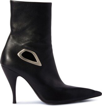 Crescent ankle boots