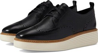 Originalgrand Platform Wing Tip Oxford (Black/Ivory) Women's Shoes