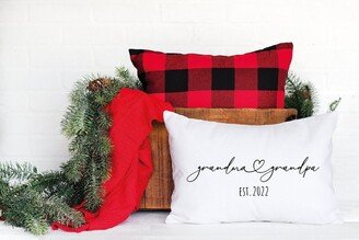 Christmas Gift, New Grandparents Grandparent Grandma & Grandpa Pillow, Baby Announcement, Pregnancy Reveal, Gift