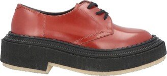 Lace-up Shoes Brick Red