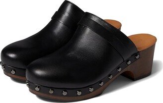 Sofia (Black Stud) Women's Clog Shoes