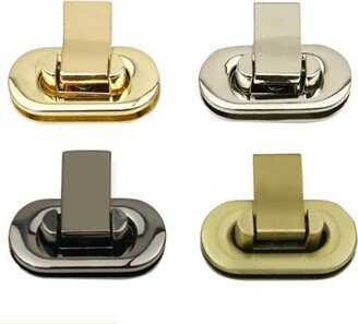 5Pcs Fashion Metal Folding Lock Switch Clasp For Diy Handbag Bag Purse Luggage Hardware Closure Parts Accessories