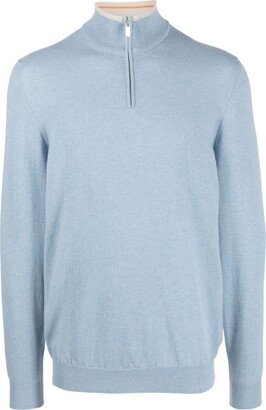 Favonio quarter-zip cashmere jumper