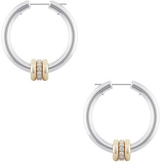 Ara SG Hoop Earrings in Metallic Silver