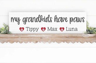 Grandparent Dog Gift | Mom Birthday Custom Lover Personalize With Your Pet's Names Choose Color +