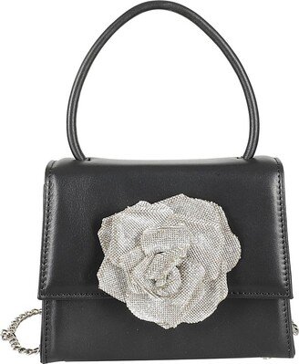 Rose Embellished Tote Bag