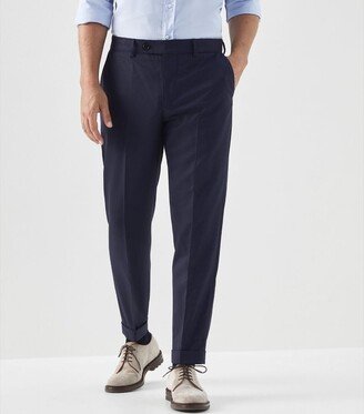 Virgin Wool Straight Trousers