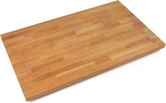 CHYKCT-BL4225-O Finger Jointed Cherry Wood Rails Kitchen Island Butcher Block Cutting Board Counter Top with Oil Finish, 42