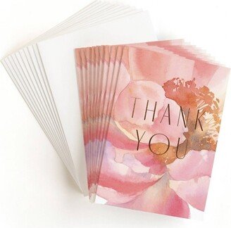 20ct Thank You Cards Garden Party Foil