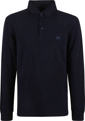 Logo Long-sleeved Polo Shirt